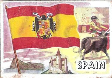 1956 Topps Flags of the World (R714-5) #54 Spain Front