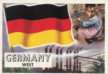 1956 Topps Flags of the World (R714-5) #55 West Germany Front