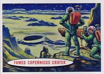 1958 Topps Target Moon #41 Famed Copernicus Crater Front