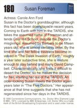 1995 Cornerstone Doctor Who Series 2 #180 Susan Foreman Back