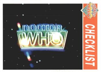 1995 Cornerstone Doctor Who Series 3 #223 Checklist #3 Front