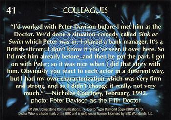 1996 Cornerstone Doctor Who Series 4 #41 Colleagues Back