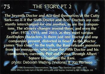 1996 Cornerstone Doctor Who Series 4 #75 The Story, Pt. 2 Back