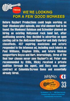 1995 Cornerstone The Monkees #33 We're Looking for a Few Good Monkees Back
