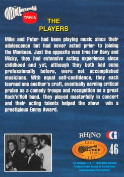 1995 Cornerstone The Monkees #46 The Players Back
