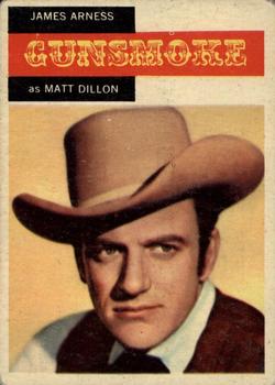 1958 Topps T.V. Westerns #1 James Arness as Matt Dillon Front