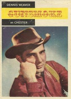 1958 Topps T.V. Westerns #2 Dennis Weaver as Chester Front