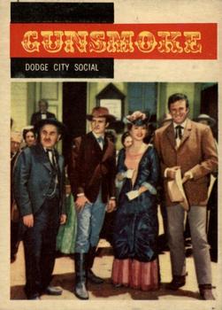 1958 Topps T.V. Westerns #14 Dodge City Social Front