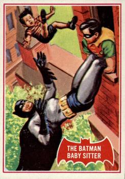 1966 Topps Batman Series A (Red Bat Logo) #34A The Batman Baby Sitter Front