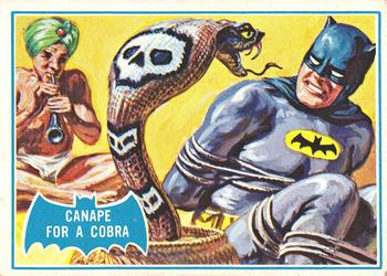 1966 Topps Batman Series B (Blue Bat Logo, Puzzle Back) #6B Canape for a Cobra Front