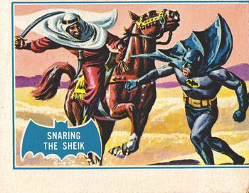 1966 Topps Batman Series B (Blue Bat Logo, Puzzle Back) #8B Snaring the Sheik Front