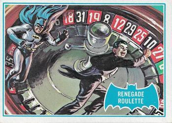 1966 Topps Batman Series B (Blue Bat Logo, Puzzle Back) #12B Renegade Roulette Front