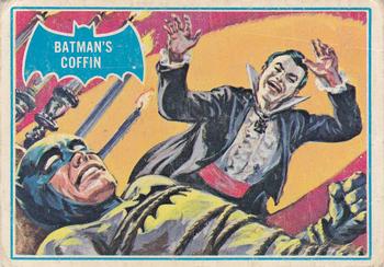 1966 Topps Batman Series B (Blue Bat Logo, Puzzle Back) #13B Batman's Coffin Front
