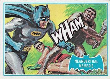 1966 Topps Batman Series B (Blue Bat Logo, Puzzle Back) #14B Neanderthal Nemesis Front