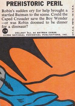 1966 Topps Batman Series B (Blue Bat Logo, Puzzle Back) #17B Prehistoric Peril Back