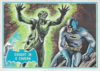 1966 Topps Batman Series B (Blue Bat Logo, Puzzle Back) #39B Caught in a Cavern Front