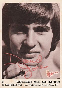 1966 Donruss The Monkees #8 Davy Jones Front