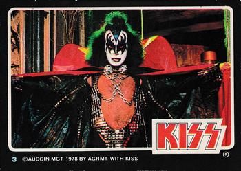 1979 Donruss Rock Stars #3 Kiss (Gene Simmons) Front