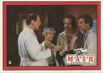 1982 Donruss M*A*S*H #3 Doctors in conference Front