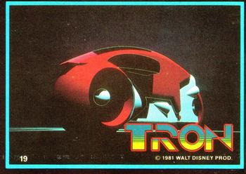 1982 Donruss Tron Movie #19 Red cycle Front