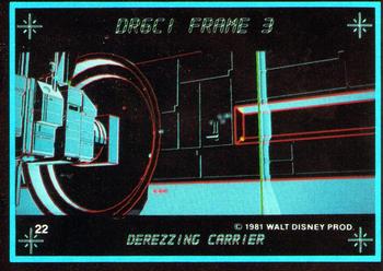 1982 Donruss Tron Movie #22 De-rezzing carrier Front