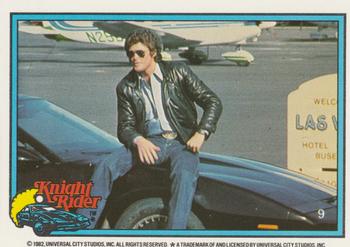 1983 Donruss Knight Rider #9 (puzzle column 6 row 9) Front