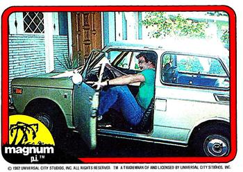 1983 Donruss Magnum P.I. #4 Since it was Saturday, I decided to take my own personal car. Front