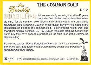1993 Eclipse Beverly Hillbillies #68 The Common Cold - No. 2 Back