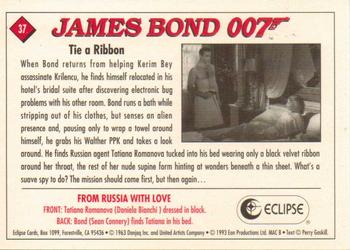 1993 Eclipse James Bond Series 1 #37 Tie a Ribbon Back
