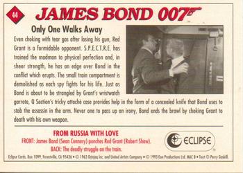 1993 Eclipse James Bond Series 1 #44 Only One Walks Away Back