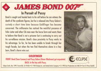 1993 Eclipse James Bond Series 1 #66 In Pursuit of Pussy Back