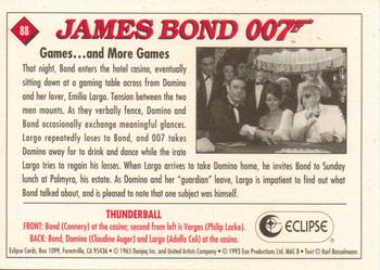 1993 Eclipse James Bond Series 1 #88 Games... and More Games Back