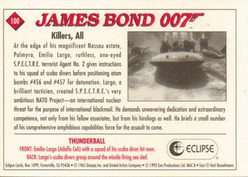 1993 Eclipse James Bond Series 1 #100 Killers, All Back