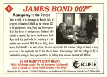 1993 Eclipse James Bond Series 2 #35 Moneypenny to the Rescue Back