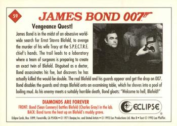 1993 Eclipse James Bond Series 2 #59 Vengeance Quest! Back