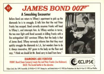 1993 Eclipse James Bond Series 2 #62 A Smashing Encounter Back