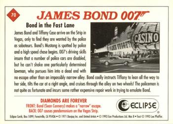 1993 Eclipse James Bond Series 2 #70 Bond in the Fast Lane Back