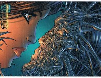 2000 Dynamic Forces Witchblade Millennium #10 As Nottingham cocks his head back, Sara may h Front