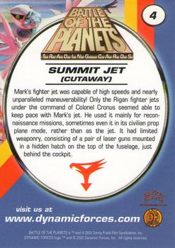 2002 Dynamic Forces Battle of the Planets #4 Summit Jet (cutaway) Back