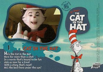 2003 Comic Images The Cat in the Hat #1 Cat in the Hat Back