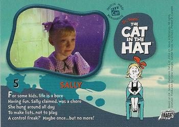 2003 Comic Images The Cat in the Hat #5 Dakota Fanning as Sally Back