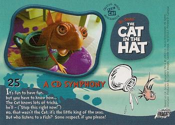2003 Comic Images The Cat in the Hat #25 A CD Symphony Back