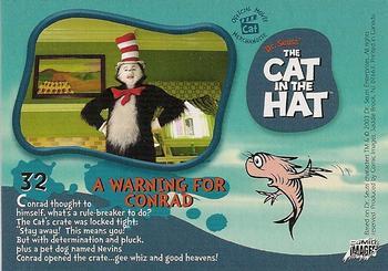2003 Comic Images The Cat in the Hat #32 A Warning for Conrad Back