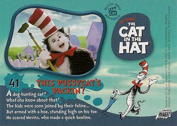 2003 Comic Images The Cat in the Hat #41 This Pussycat's Packin'! Back