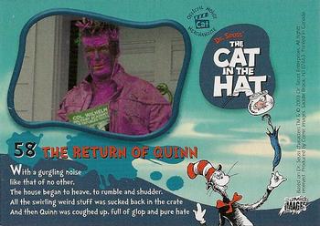 2003 Comic Images The Cat in the Hat #58 The Return of Quinn Back