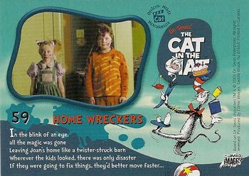 2003 Comic Images The Cat in the Hat #59 Home Wreckers Back