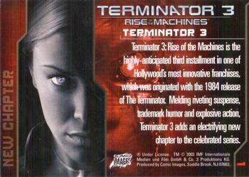 2003 Comic Images Terminator 3 #1 New Chapter Back