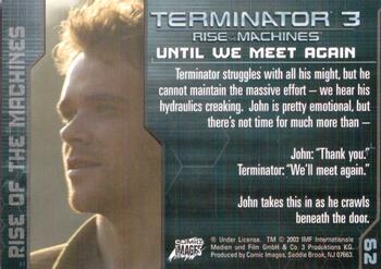 2003 Comic Images Terminator 3 #62 Until We Meet Again Back
