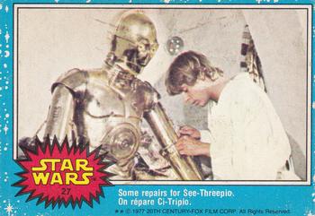 1977 O-Pee-Chee Star Wars #27 Some repairs for See-Threepio Front