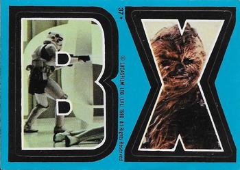 1980 O-Pee-Chee The Empire Strikes Back - Stickers #37 B X Front